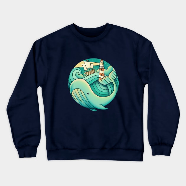 Into the Ocean Crewneck Sweatshirt by enkeldika2